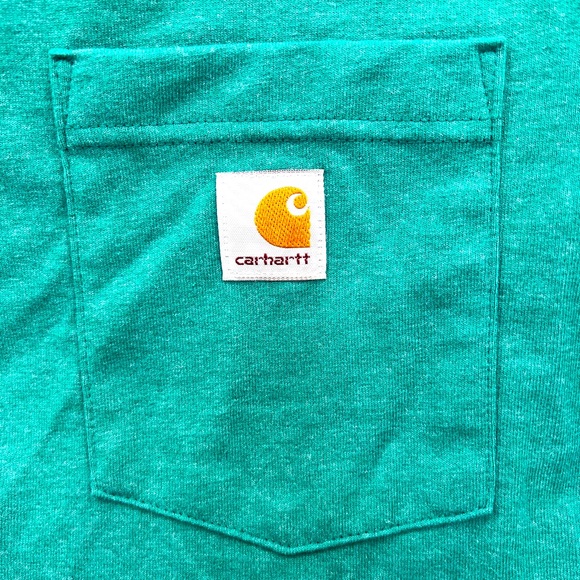 ⭐️CARHARTT💯, FOREST. GREEN, MEDIUM, LOOSE FIT, SHORT SLEEVES, T-SHIRT - Picture 9 of 14